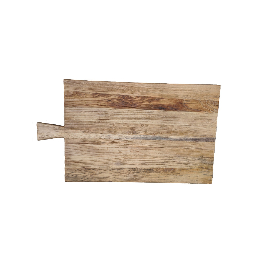 Reclaimed Elm Bread Boards Rectangle with handle image 0